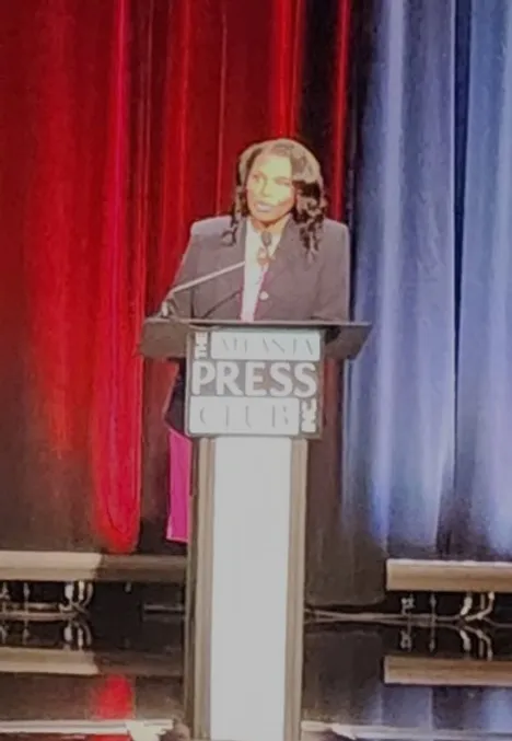 Featured image for “Karen René Shines At Televised Congressional Debate!”